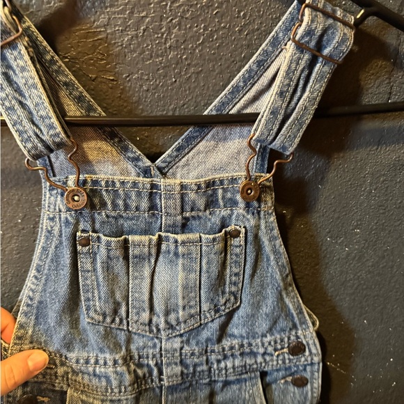 OshKosh B'gosh Blue Denim Overalls with Adjustable Straps - Picture 2 of 4